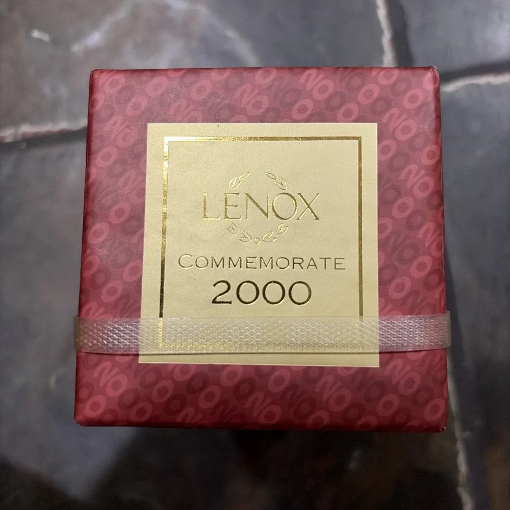 LENOX 2000 BABY GIRL's FIRST CHRISTMAS - Moon & Stars Ornament 1st -- NEW in BOX